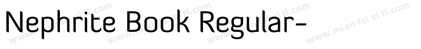 Nephrite Book Regular字体转换